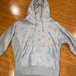 Men’s Small Reverse Weave Grey Champion Hoodie